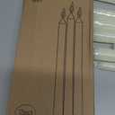 12 Pack Ivory Taper Candles 10 Inch Taper Candles Dripless, Smokeless, Unscented 8 Hours Long Burning Hand Poured Tall Candlesticks Perfect for Home Decor, Weddings, and Special Occasions