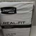 Depend Real Fit Incontinence Underwear for Men, L/XL, 52 Count