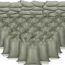 Nuenen 400 Pieces Heavy Duty Sand Bags with Ties Empty Woven Polypropylene Sand Bags Bulk for Hurricane Flooding, Sand Bags Flood Protection, Store Bags, 14" x 26"