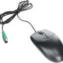 Adesso 3 Button Desktop PS/2 Optical Scroll Mouse, Black (Pack of 2)