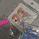 Handmade Press on Nails  Medium Almond,Artificial Acrylic Nails Blue French Tips Stick on Nails 3D Pearl Fake Fingernail Summer False Nails for Women Manicure 10 Pcs (Size M)