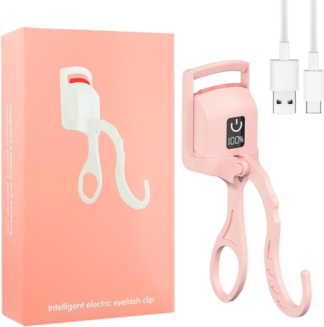 OneNine Fast Heat Up Electric Eyelash Curler, Heated Eyelash Curlers, 2025 New Rechargeable Electric Eyelash Curler with Sensing Heating Silicone Pad, Safe Anti-Burn Lash Curler, 24 Hours Long Lasting
