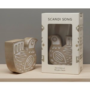 Etched Bird Decor, Pack Of 2