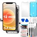 for iPhone 12 mini Screen Replacement 5.4 inch, 3D Touch LCD Display Digitizer Assembly with Repair Tools,Compatible with Model A2176, A2398,A2399,A2400