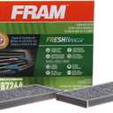 FRAM Fresh Breeze Cabin Air Filter Replacement for Car Passenger Compartment w/ Arm and Hammer Baking Soda, Easy Install, CF8726A for Select Chevrolet and Suzuki Vehicles (2.1" x 12.3" x 6.2")
