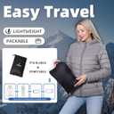 Women's Packable Winter Puffer Coat | Lightweight Quilted Jacket with Hood | Full Zip Travel
