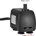 uxcell 105 GPH (400L/H, 7W, 110-120V) Submersible Water Pump US Plug for Pond, Fish Tank Fountain Water Pump Hydroponics with 4.9ft (1.5M) Power Cord