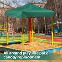 1 Pcs All Around Playtime Patio Replacement Canopy 47.28 x 47.28, Outdoor Kids Playhouse Replacement Canopy Suitable for Playhouse Playground