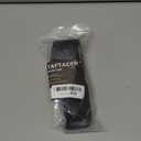 TAFTACFR Molded Flashlight Pouch Tactical Flashlight Holster with Hidden Snap Flash Light Case for Duty Belt (Black Plain)