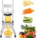 WICHEMI Commercial Vegetable & Fruit Chopper - Stainless Steel Dicer, Cutter for Onions, Potatoes, Peppers & Mushrooms (1/4")