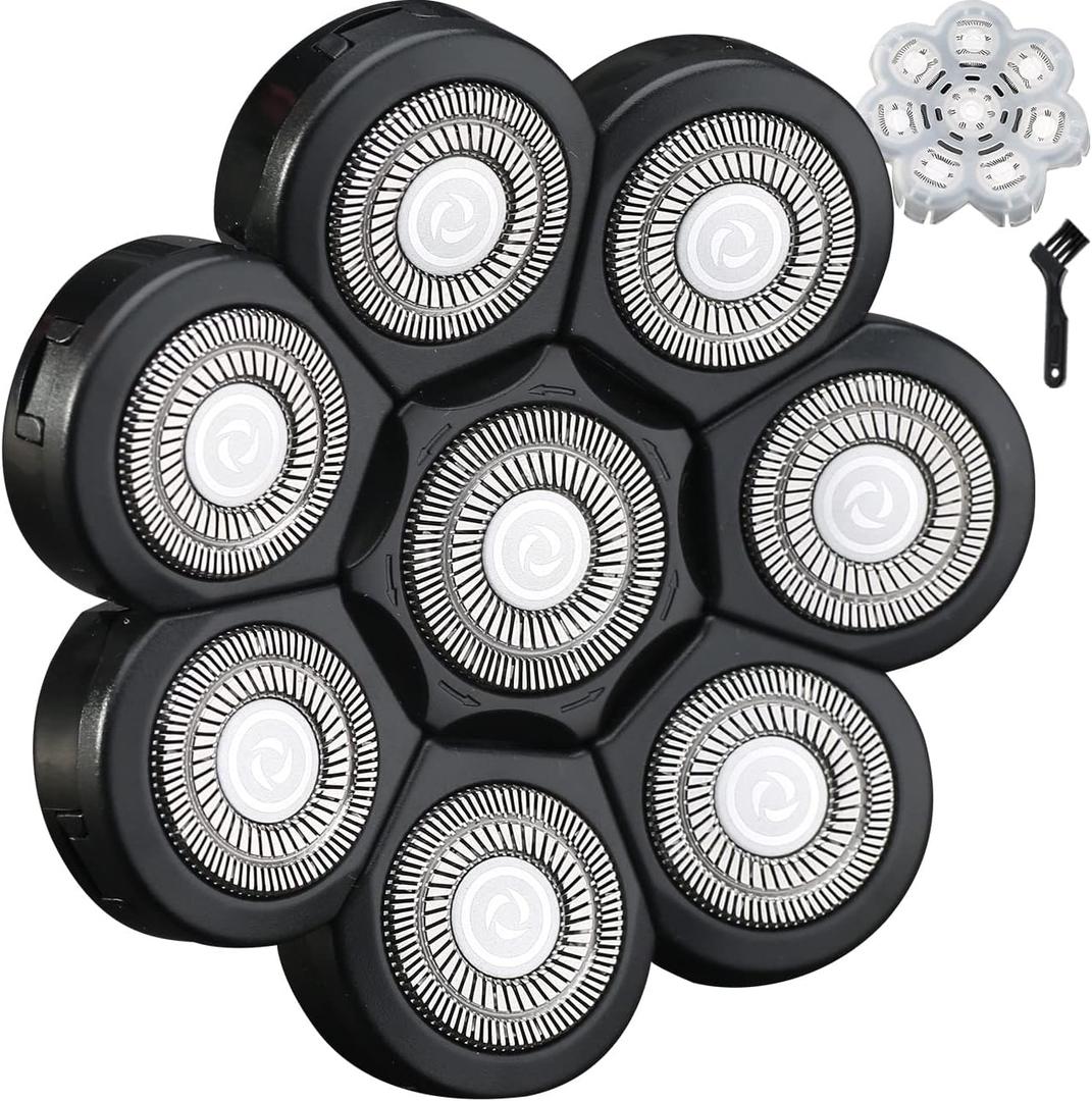 8 Blade Replacement Heads Electric Razor Shaver (8D Black)