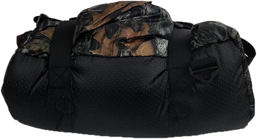 Anywear Cushion Hooded Blanket  Weather Resistant Fleece & Vinyl, Portable Seated Comfort for Camping, Stadium, Beach, and Travel  Includes Storage Bag - Camouflage