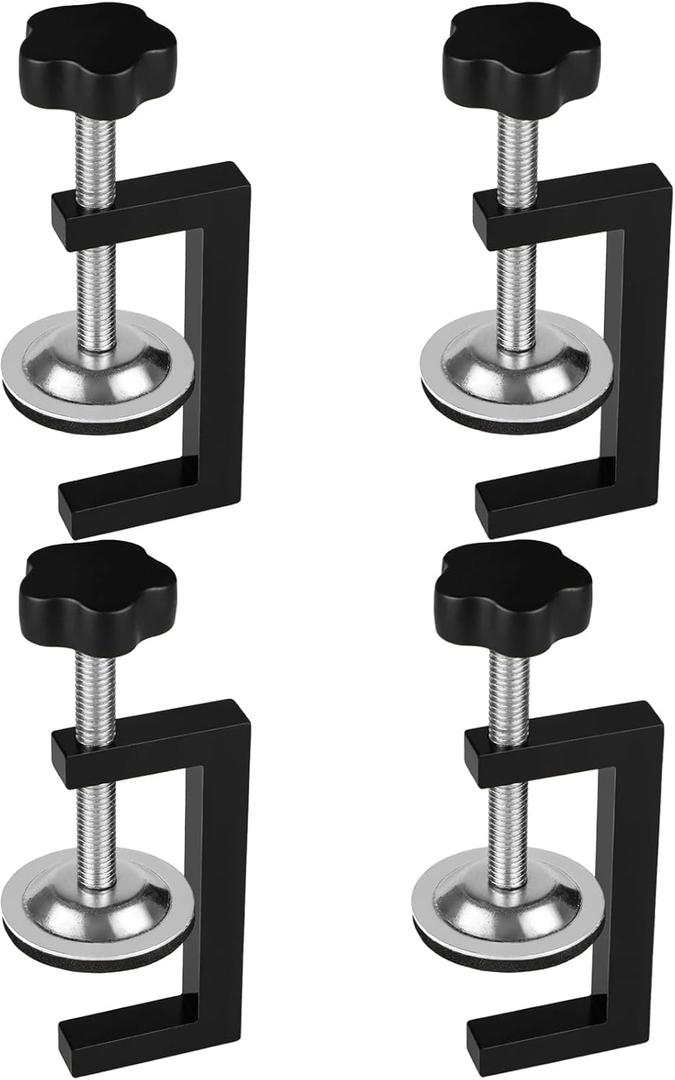 3 Inch C Clamp for Woodworking, Heavy Duty Steel C Clamps, Small C Clamps for Desktop Workpiece Fixing (4 Pcs)