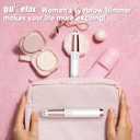 gurelax Eyebrow Trimmer for Women,Electric Eyebrow Hair Remover, Painless Brow Razor Shaper with LED Light, USB Rechargeable, Eye Brow and Face Epilator for Ladies(White)