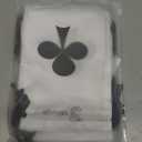 SilTriangle 24 Pcs Casino Party Favor Gift Bags Casino Theme Party Decorations with Drawstring Las Vegas Satin Goody Treat Poker Bags for Birthday Game Night Decoration(Black White Red)