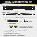 Upgraded Heavy-Duty Steel Wheel Alignment Tool Kit, Collapsible Toe Alignment Tool Plates for Car/Trucks/SUVs, Enhanced Compatibility 2 Tool Plate, 2 Tape Measures.