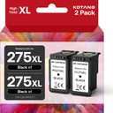 PG-275XL Black Ink Cartridge Replacement for Canon 275 Black Ink Remanufactured 275XL Ink Cartridge for TS3722 TR4720 TS3700 TR4700 TS3522 TR4722 TS3500 TS3720 TS3700 TS3520 TR4723 Printers (2 Black)