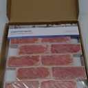 3D Red Brick Wall Panels, Peel and Stick Brick Tiles, 10 Pcs of 12"X12", Small Size Thin PVC Faux Brick Adhesive Whitewash Red Brick Backsplash Fake Brick Paneling, Paintable Decorative Tile