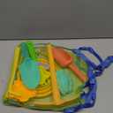 Beach Toy Set for Kids Sand Toys Summer Outdoor Play with Mesh Bag-Includes Collapsible Bucket, Mesh Shovel, Sand Shovel,Scissors Pliers,Rake Mold Kit