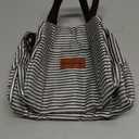 BALORAY Lunch Bag for Women Men Insulated Lunch Box for Adult Reusable Lunch Tote Bag for Work, Picnic or Travel(Black White Stripes)