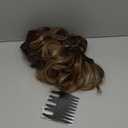 BARSDAR Highlight Clip in Hair Extensions - 20 Inch Wavy Clip in Hair Extensions for Women - 6PCs Soft Thick Synthetic Hair Extensions Clip ins Hairpieces Daily - Medium Brown & Blonde