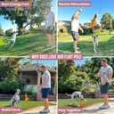 Flirt Pole for Dogs Heavy Duty - Multi-Sensory Tough Chase Toy for Medium & Large Breeds – Extra Strong 35" Dog Teaser Wand for Backyard Play, Training and Interactive Fun (Duck)