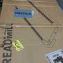 Foldable Treadmill with 10% Incline, Upgrade 3.5HP Low Noise Walking Pad Treadmill with Handle Bar, Trisomy 4 in 1 Portable Under Desk Treadmills for Home/Office, 350Lbs Capacity, APP & Remote Control (silver)