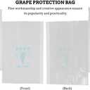 Cabilock Grape Protection Bags 50Pcs Waterproof Nursery Bags for Fruit Growth and Packaging Grow to Shield Grapes from Sun Rain and Birds 12.99X9.44 Inch