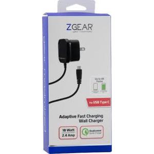 Zgear For USB C to USB C Adaptive Fast Charge Wall Charger