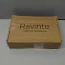 Ravinte 25 Pack 7-1/2 Inch Hole Centers Matte Black Cabinet Pulls Handles Solid Drawer Pulls Kitchen Hardware Zinc Alloy Square Bar Drawer Handles