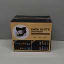 Tgzwme Shoe Slots Organizer 12 Pack - Shoe Stacker, 3 Levels Adjustable, Space Savers 50%, Double Layer Holders for Closet (Transparent), Organizador de Zapatos