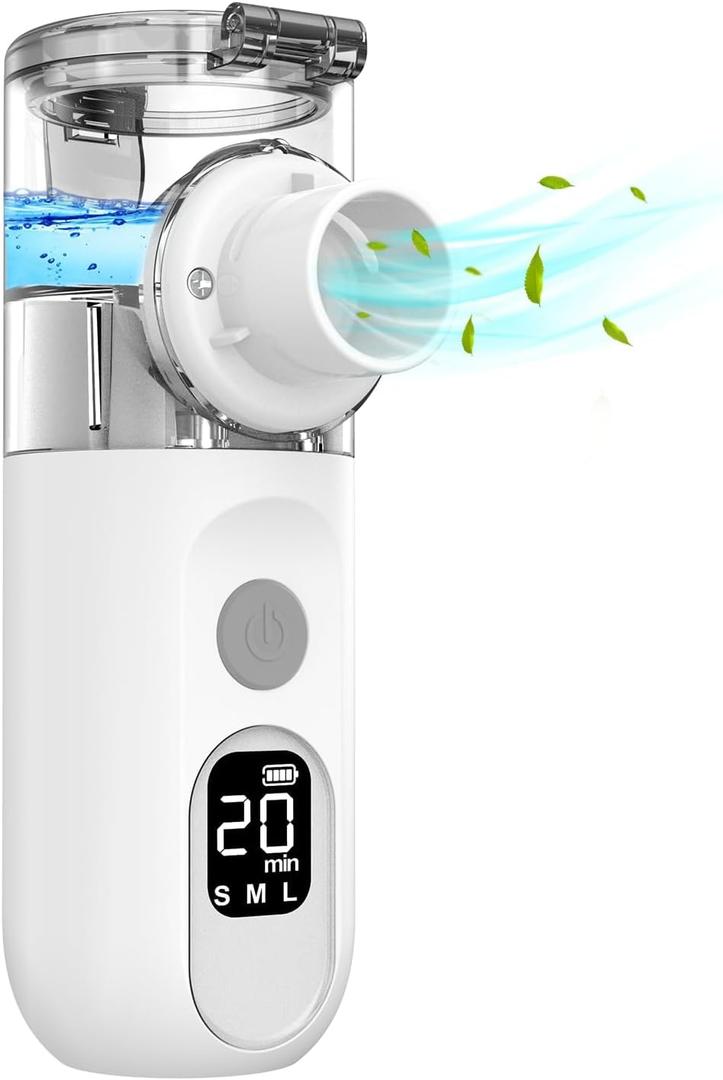 Portable Nebulizer for Adults and Kids with 3 Speed Adjustments for Travel and Household Use