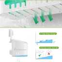 LUXEAR Suction Cup Shower Caddy - No Drilling Removable Shower Caddy - Powerful Suction Shower Organizer Max Hold 22lbs, Waterproof Suction Storage Basket for Bathroom & Kitchen