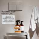 2 x Do Not Flush Bathroom Sign 2 Pack Bathroom Etiquette Sign for Septic System, Please Dont Flush Toilet Paper, Acrylic Black and White Wall Dcor for Home, Airbnb, RV, Cabin, 4x6 Inch