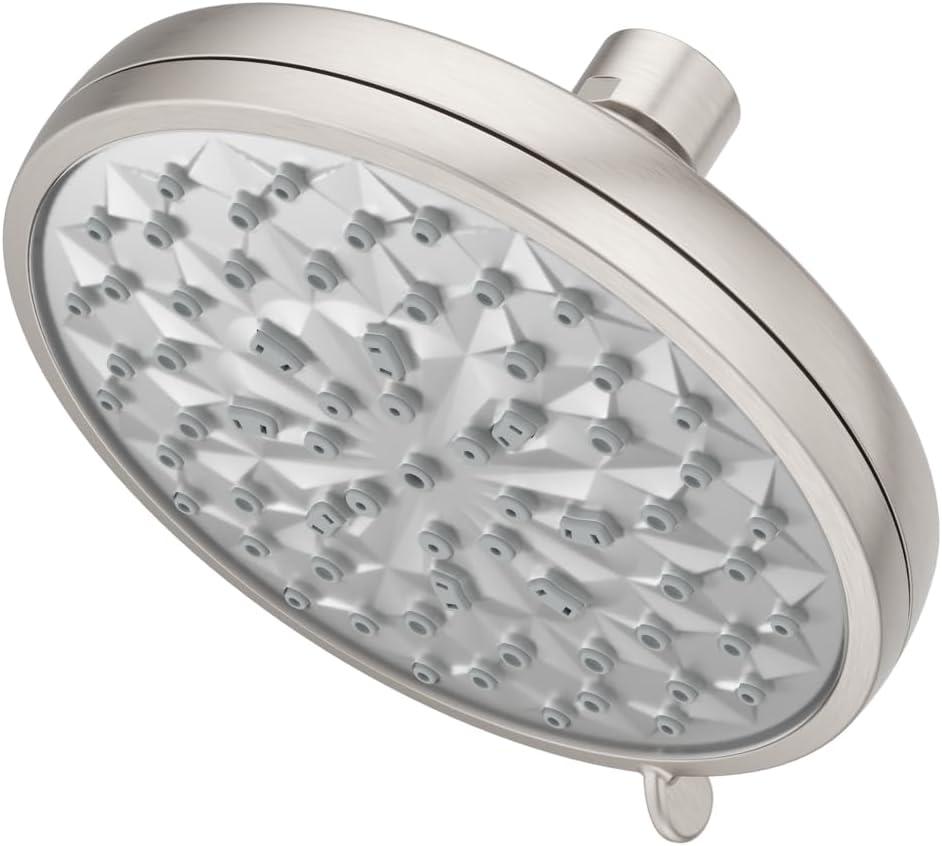 Pfister HydroFuse Shower Head, Shower Arm Not Included, 6-Function, 2.5 GPM, Spot Defense Brushed Nickel Finish, 015HF01GS