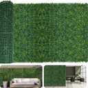 Artificial Ivy Privacy Fence Screen, 40X120 in(34 sqft) UV-Anti Faux Boxwood Roll Panels Greenery Backdrop Vine Leaf Fence Panels for Indoor Outdoor Wall Decor & Ivy Fence Covering Privacy