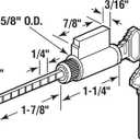 Prime-Line E 2103 Cylinder Lock, 1-1/4 In., Schlage Shaped Keys (Single Pack)