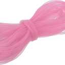 MECCANIXITY 30 Yards Mesh Tube 3/8 Inch Decor Tubing Flex for Wreath, Gift, Decorations Birthday, and Wedding Party,DIY Craft - Pink