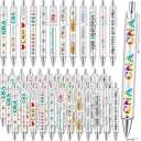 Motipuns 48 Pcs National Nursing Assistant Week Pens CNA Week Gifts Bulk Medical Assistant Nursing Essential Nurse Party Favors Ballpoint Pen CNA Medical Item for Work Women Office Holiday Supplies