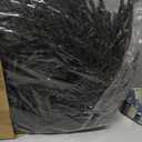 Thiccywoov 20 Inch Black Halloween Wreath Artificial Norfolk Pine