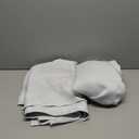 NICETOWN White Blackout Curtain Liners for Window  Noise Reducing Light Blocking Liner for 84 inch Curtains (Set of 2, Each is 27" x 80", Hooks Included, Greyish White)