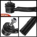 A-Premium 2 x Front Outer Tie Rod Ends, Compatible with Nissan Sentra 2007 2008 2009 2010 2011 2012