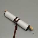 Epakh 1 Pcs Blank Scroll Paper with Wood Rods for Naughty or Nice List, Writing, Wedding Vows, Drawing, Cosplay Prop, Renaissance, Tabletop Role