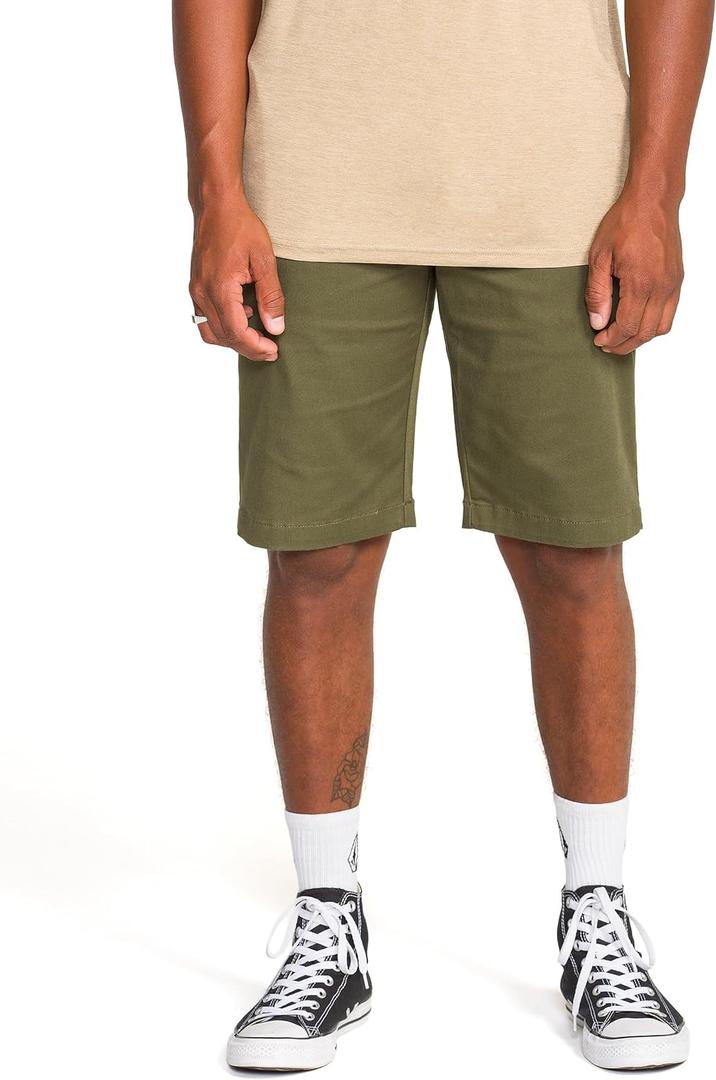 Volcom Men's Vmonty Stretch 22 Chino Shorts – Casual Everyday Wear, Relaxed Fit