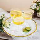 LIYH 20pcs Champagne Glasses 10 Oz Cocktail Coupe Glasses Champagne Flutes Plastic Coupe Cups Disposable Martini Cups Perfect for Bar Cocktails Martinis Parties