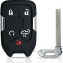 Key Fob Replacement Fits for GMC Sierra Chevy Silverado 1500 2500 3500 2019 2020 2021 2022 Keyless Entry Remote Control HYQ1EA HYQ1ES 5 Buttons