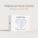 Comfy Cubs Muslin Burp Cloths 20" x 10", Pack of 10 - Large, 6-Layer, Ultra Absorbent 100% Cotton for Baby Drool and Messes - Soft, Safe & Gentle Baby Burp Cloths for Boys & Girls - White