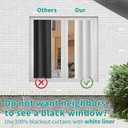 BGment Blackout Curtains for Bedroom 84 Inch Length 2 Panels Set, Thermal Insulated Bedroom Curtains Soundproof Room Darkening Window Curtain Drapes, Each Grommet Curtains 52 Inch Wide, Greyish White