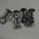 TOKPLNU Ceiling Curtain Rod Bracket, Heavy Duty Ceiling Curtain Rod Holder Black 6 Pack Curtain Rods Hooks Hangers for Wall Drapery Closet Wardrobe Rod Brackets Support for 1 1/4-Inch Drape Poles