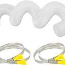 4"x 10' PVC Dust Collection Hose with 304 Stainless Steel Hose Clamps, for Table Saw, Band Saw, Planer, Woodworking and Wood Shop Dust Collection System